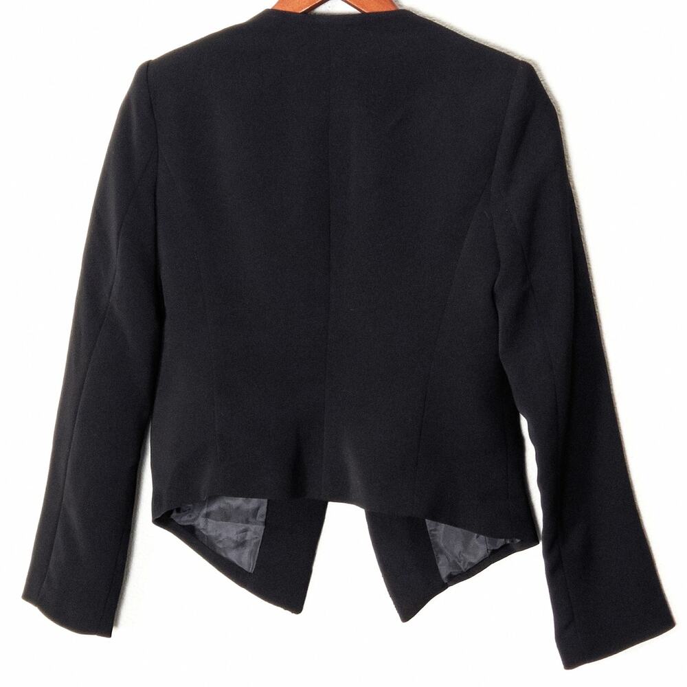 XXI Cropped Blazer Small Black Y2K Glam Edgy Clubwear Night Out - Picture 2 of 13